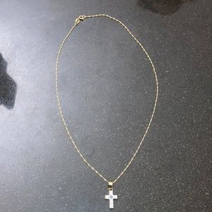 Cross Necklace (December Birth Stone) FROM VATICAN